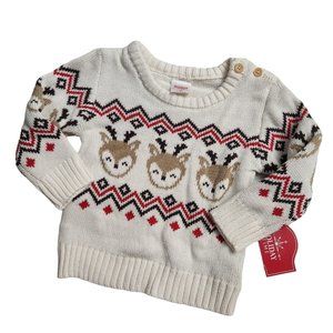 Girls 12 mo Christmas Deer Sweater